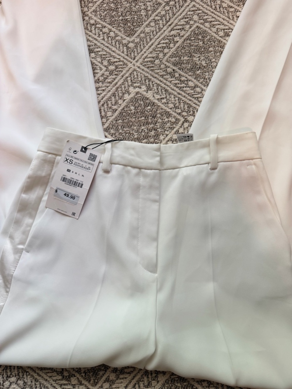 NWT Zara wide leg tuxedo pants - Picture 2 of 3